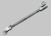 Closed body turnbuckle fork -fork B