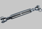 Open body turnbuckle fork-fork