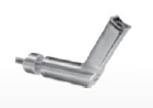 Handrail bracket tube-glass-tube