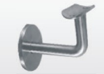 Handrail wall bracket without hole
