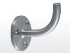Handrail wall bracket radiused for welding