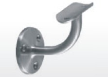 Handrail wall bracket radiused-long type