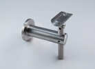 Adj.handrail bracket wall-tube