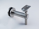 Adj.Handrail bracket glass-tube